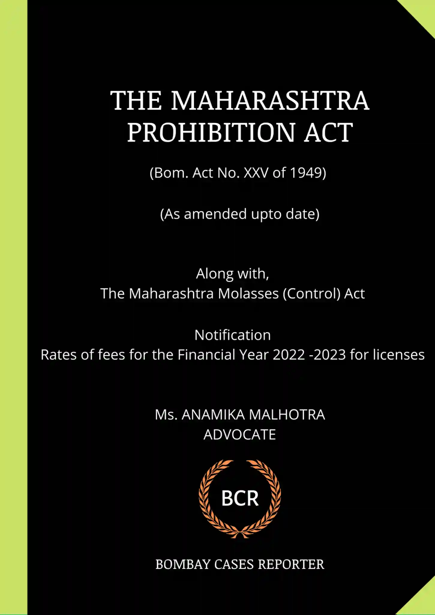 The Maharashtra Prohibition Act